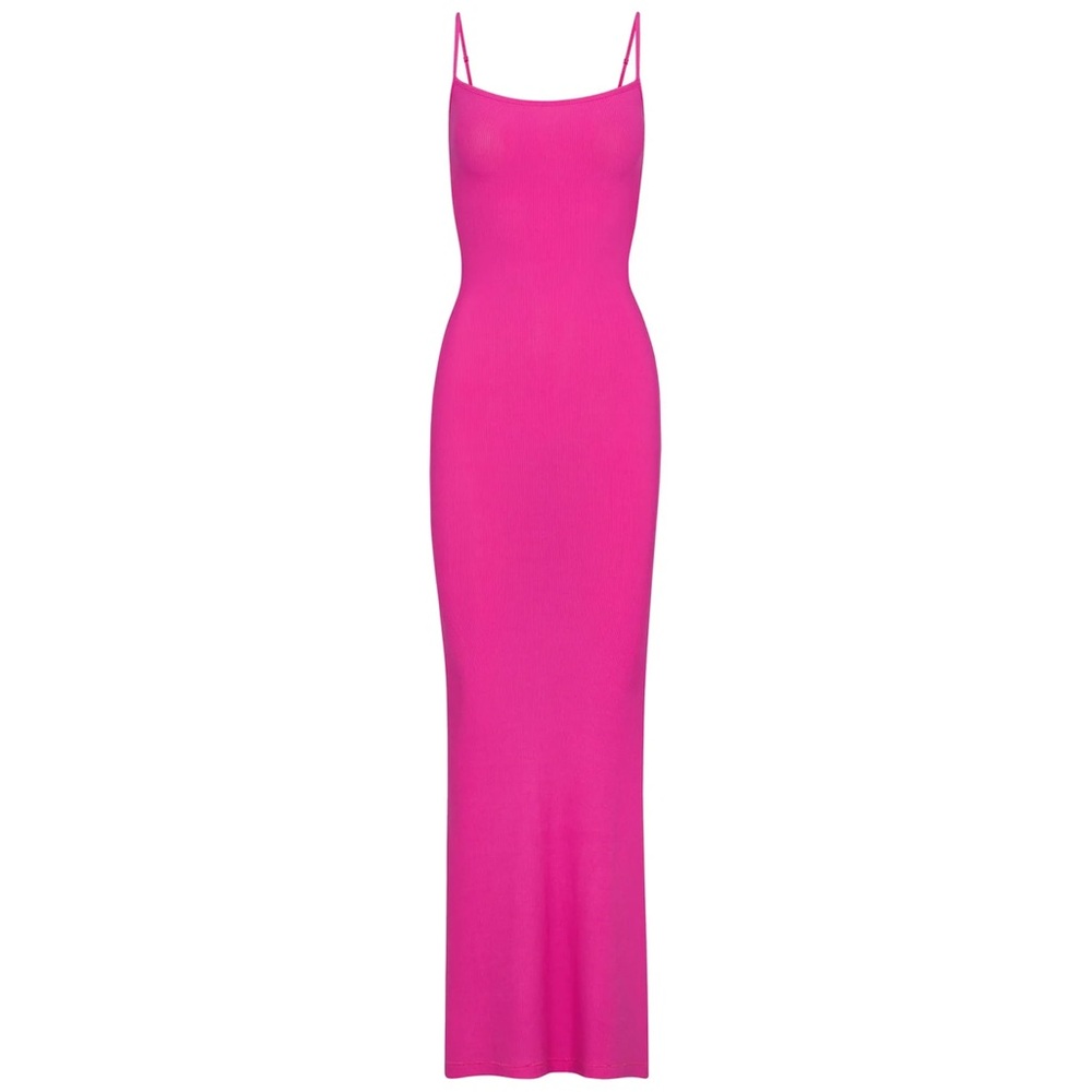 RARE SKIMS Soft Lounge Shimmer Long Slip Dress